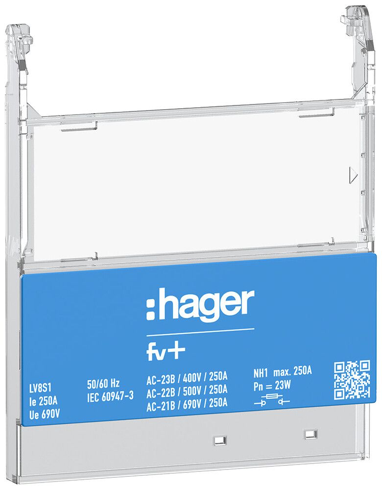 Bezeichnungsschildhalter Hager FV+ 121×99×14mm weiss DIN1