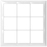 Telaio di copertura SIDUS 3×3 bianco lucido