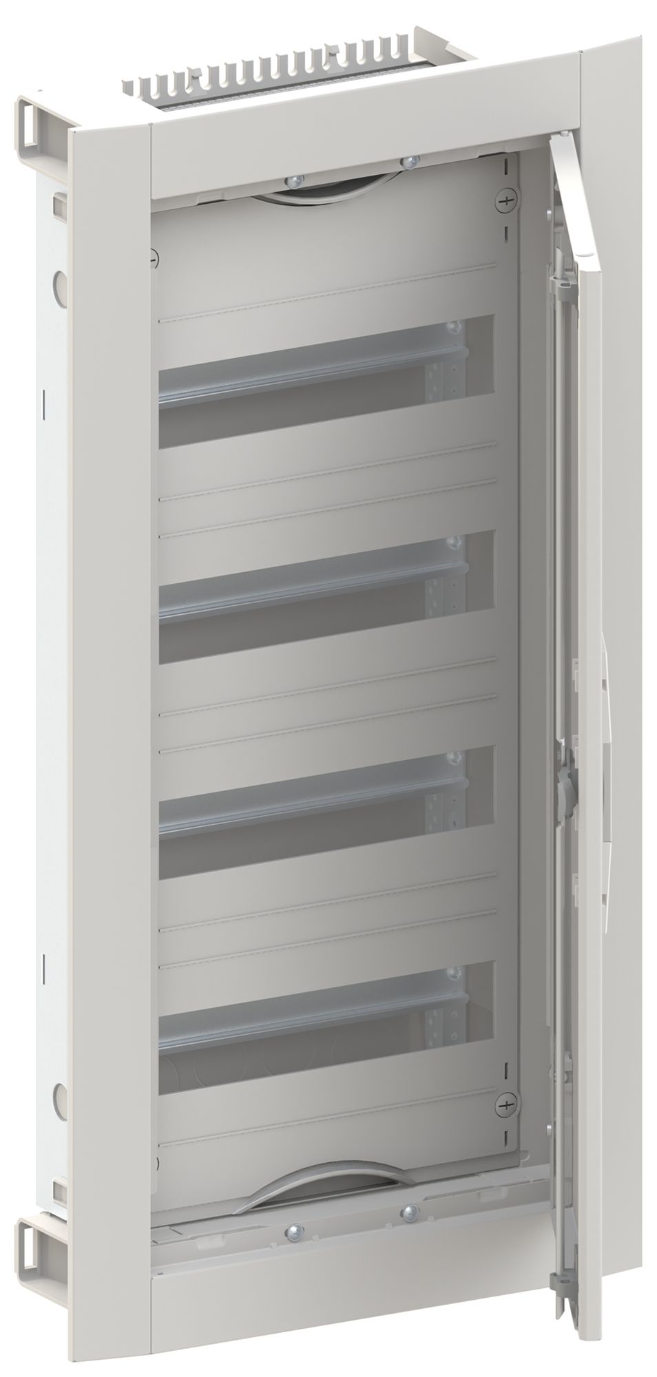 Distributeur ENC ABB ComfortLine 4 rangées 48UM avec porte 365×714×125mm