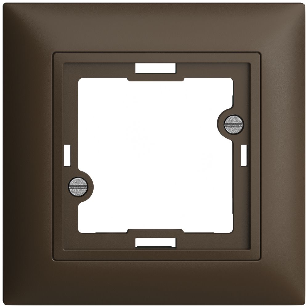 Frontset EDIZIOdue coffee 88×88mm für Signallampe flach