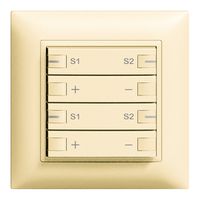 Frontset 2×Dimmer Szene 2K/4T ZEP EDIZIOdue vanille