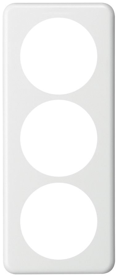 Abdeckplatte basico 3×1 3×58mm weiss