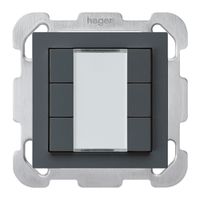 UP-Taster kallysto B KNX 6× s/e-link anthrazit