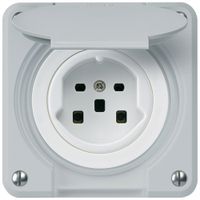 UP-Steckdose robusto Typ 25 grau