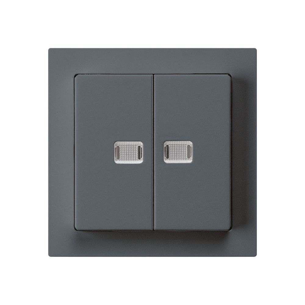 Kit frontal kallysto anthracite avec 2 lentilles 60×60mm