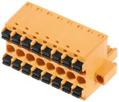 Connettore femmina WM BLC brida/brida a saldare 5.08mm 2L stagnato arancione