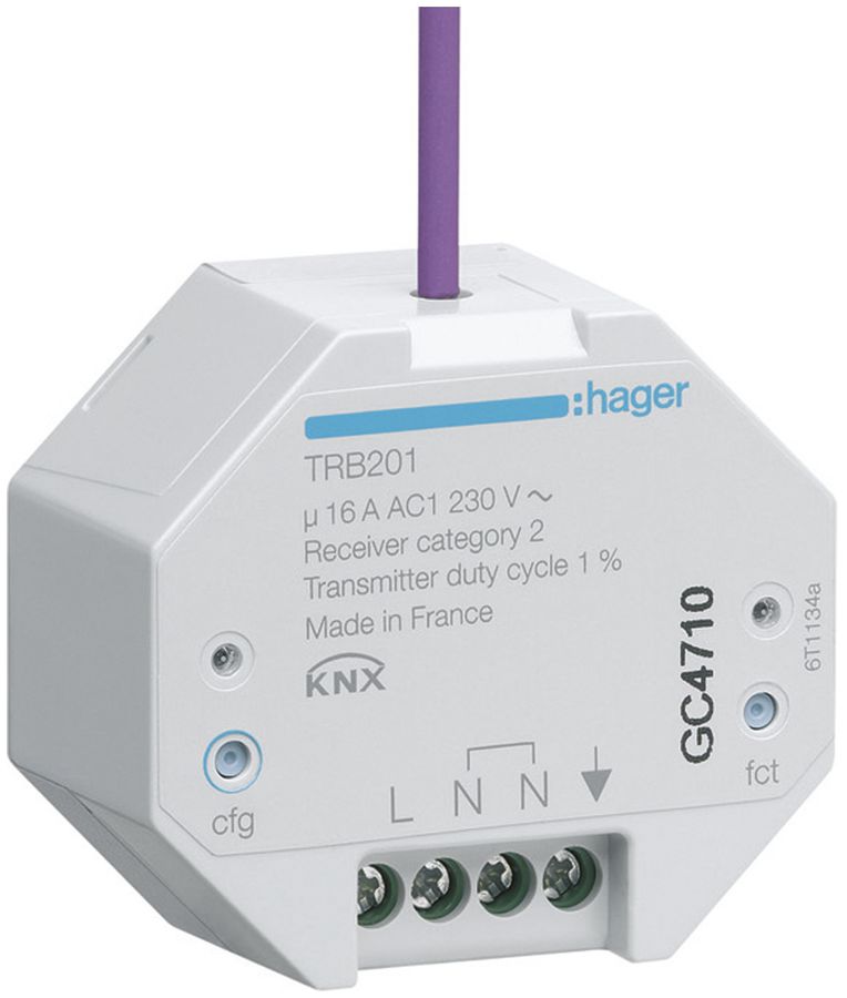 EB-RF-KNX Schaltaktor Hager 16A 230VAC, 1-fach