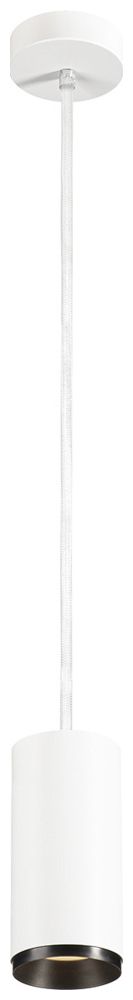 LED-Pendelleuchte SLV NUMINOS M DALI 20W 1885lm 2700K 60° Ø85×185mm weiss