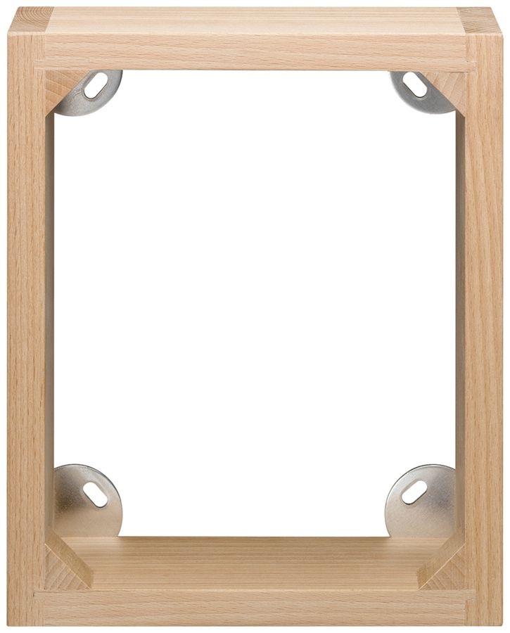 AP-Rahmen Hager FLF 2×4 Holz lackiert