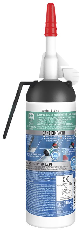 Mastic Henkel Sista base silicone cartouche blanc 100ml