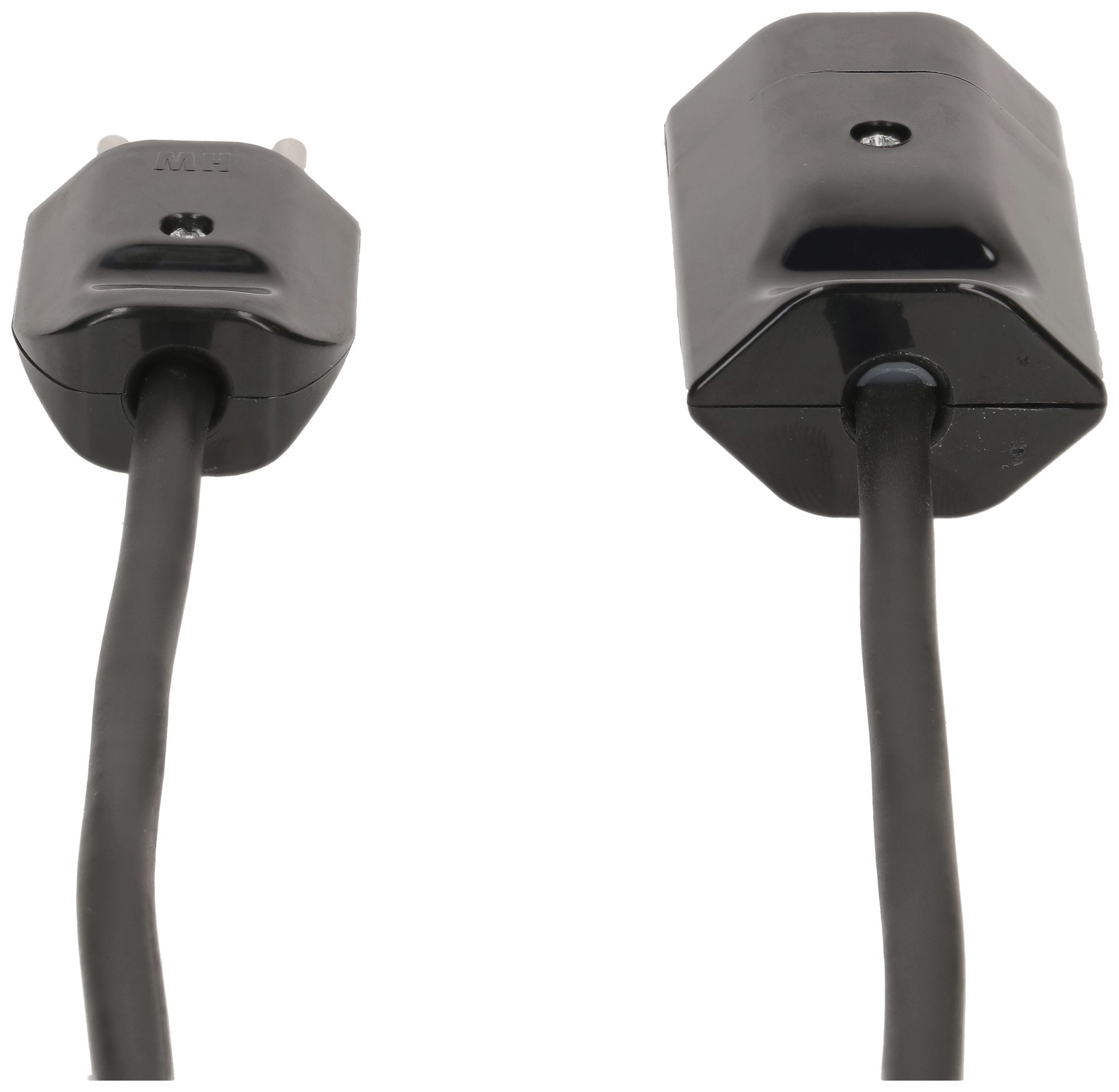 Câble de rallonge MAX HAURI Td 3×1mm² 1m noir fiche T12/13