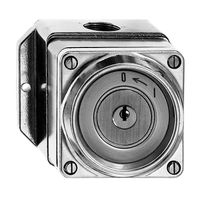 AP-Schwenktaster feucht 0<-1/1 Al kugelp, mit Sicherheitsschloss