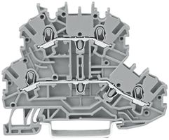 Borne de passage WAGO TopJob-S 4L 1.5mm² série 2001, gris