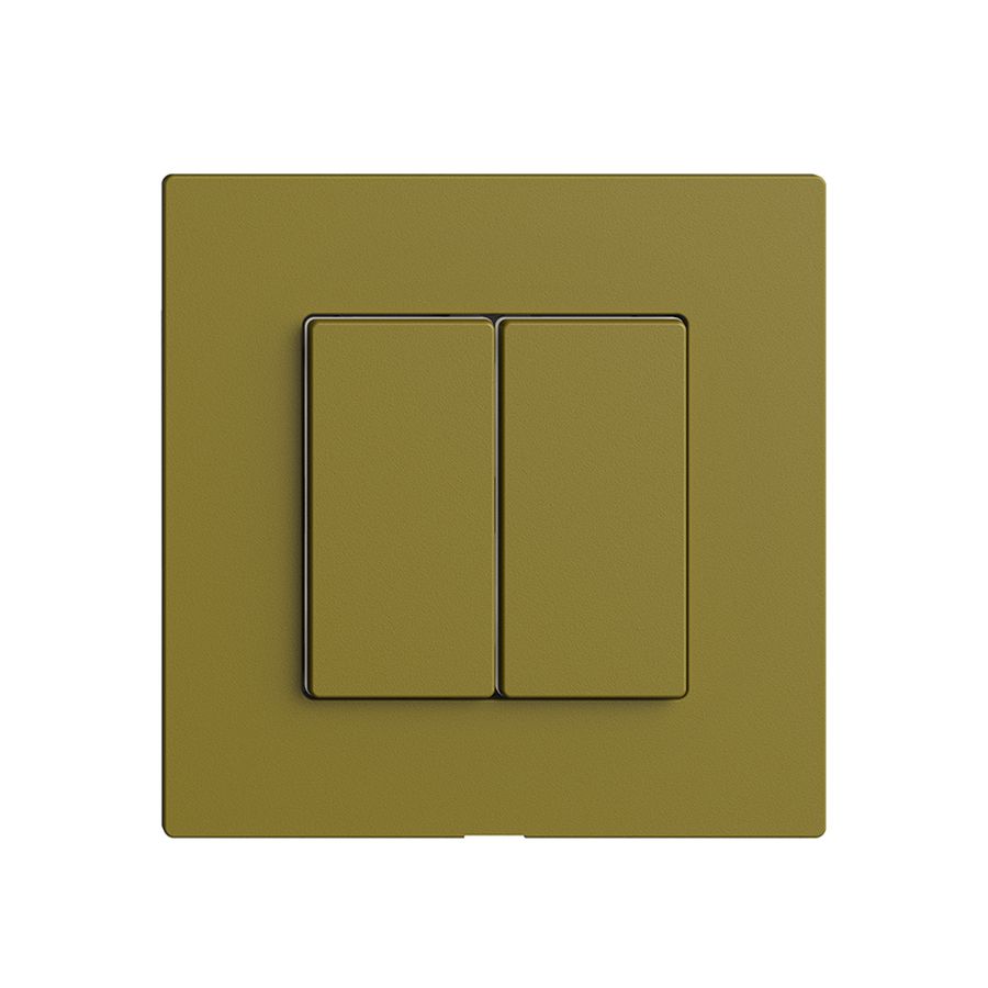 Druckschalter 2K/2T Edue Wiser olive