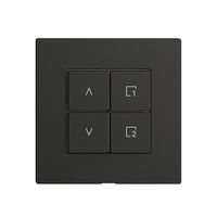 Abdeckset zu Storenschalter 1K Szene/4T Edue Wiser schwarz