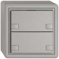 AP-Universaltaster EDIZIO.liv UNI SNAPFIX® 12…48V o.LED 2× 2-Tbed.hgu