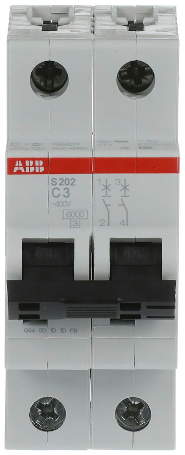 Leitungsschutzschalter ABB S202-C3 3A C 6kA