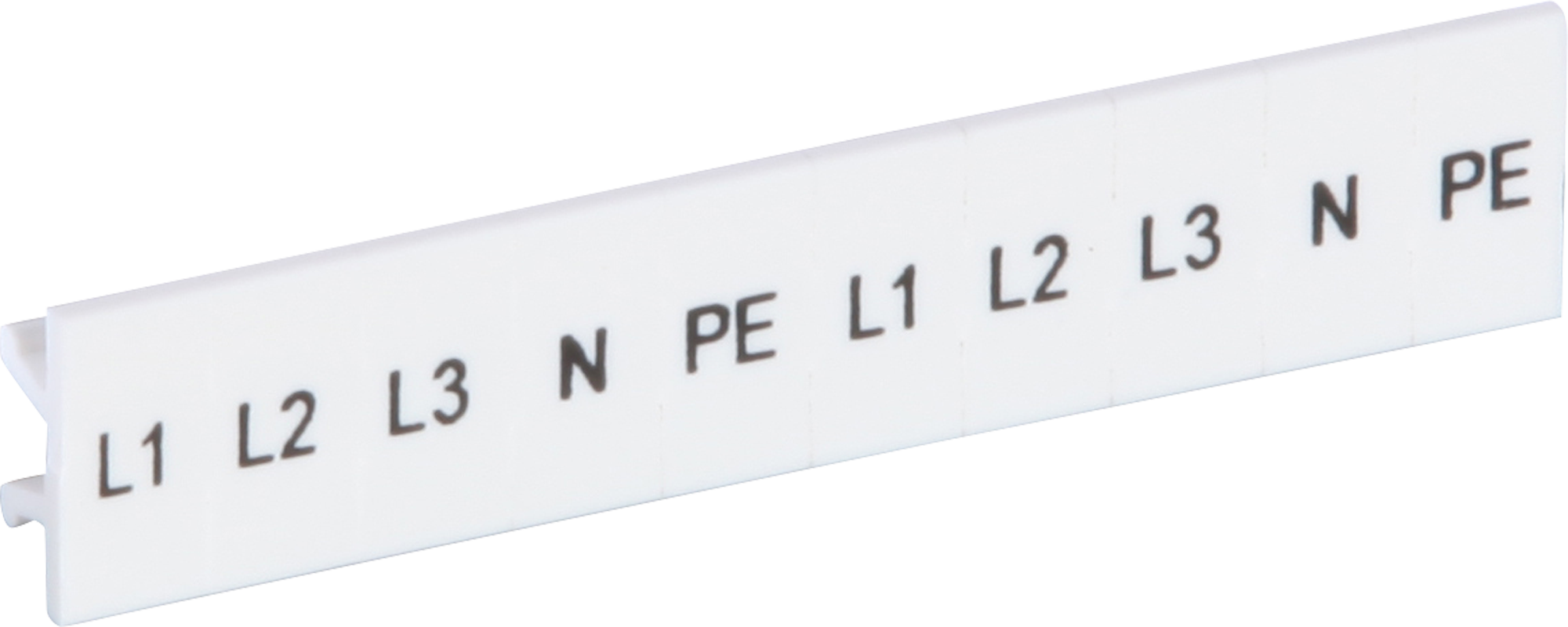 Nastro Zack ZB L1, L2, L3.N.PE bianco siglatura longit., 5mm