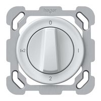 UP-Drehschalter origin Serienschalter 1/1L 16A 250V 0-1-2-1+2 77×77mm weiss