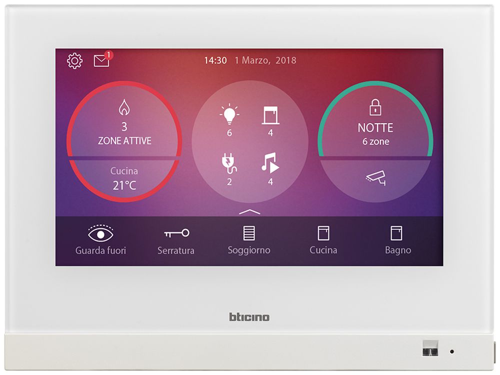 Video-Hometouch Legrand MyHOME, Bildschirm 178mm (7“) weiss