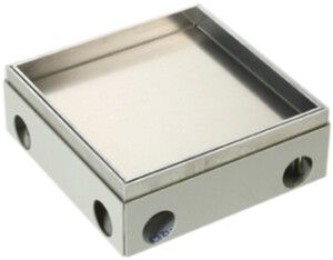 Zugdose Woertz 214×214mm alu