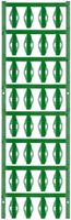 Marcatore di cavo Weidmüller MultiCard SFX p.Ø7…40mm 23×11mm PA66 verde