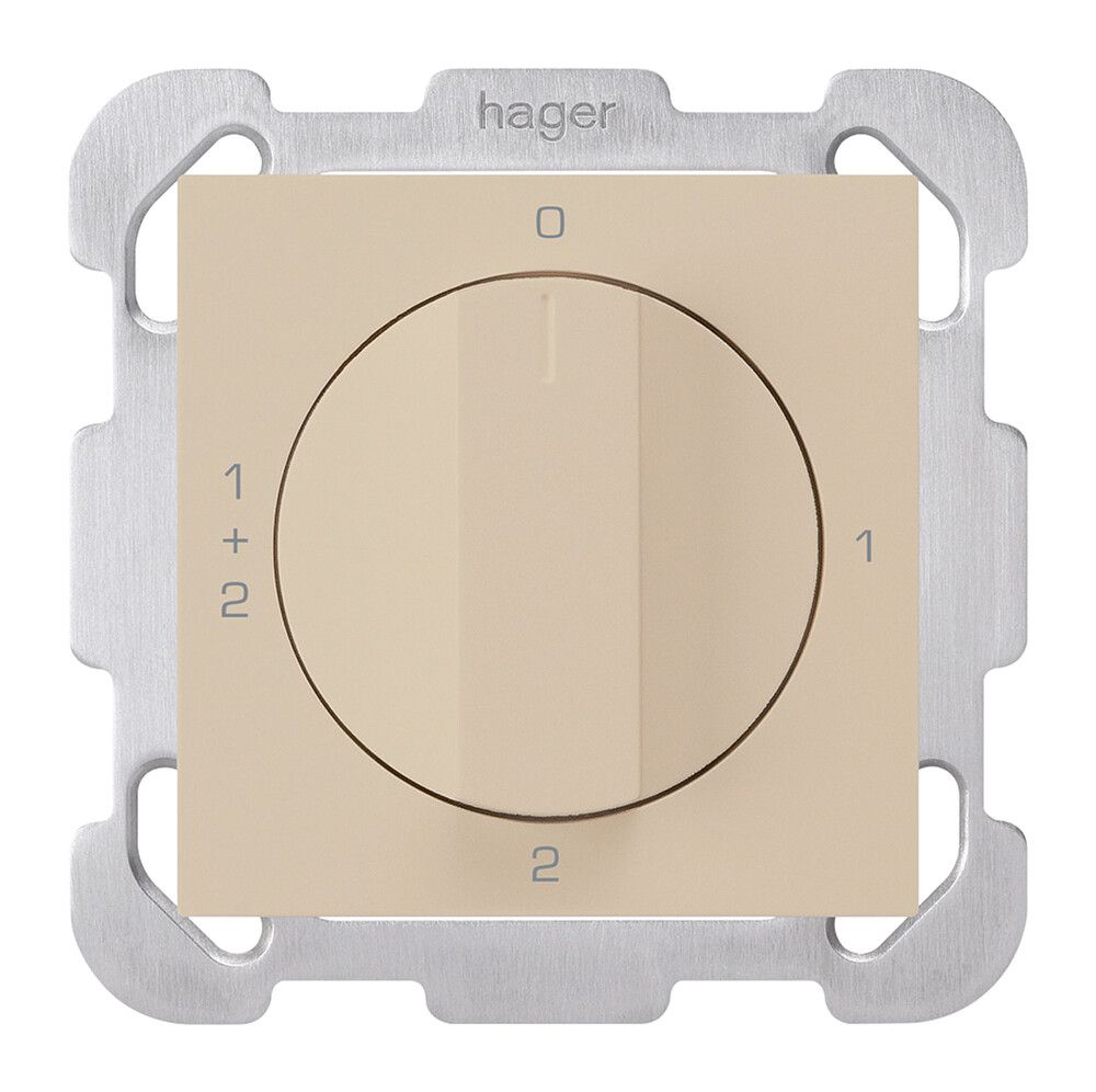 Interruttore rotativo INC kallysto 1/1L beige con manopola