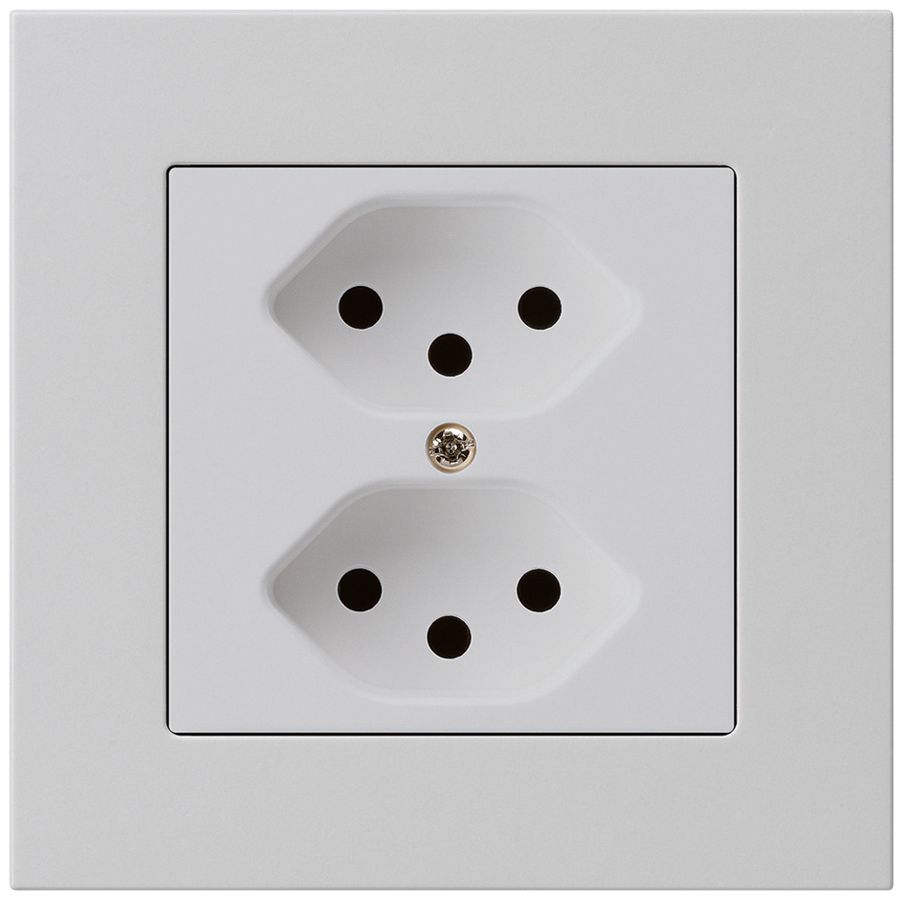 UP-Steckdose kallysto.pro 2×T13 hellgrau