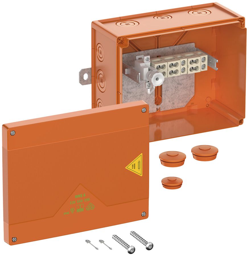 Boîte de dérivation AP Spelsberg WKE 6 5/3×16mm² E90 250×200×120mm IP66 or