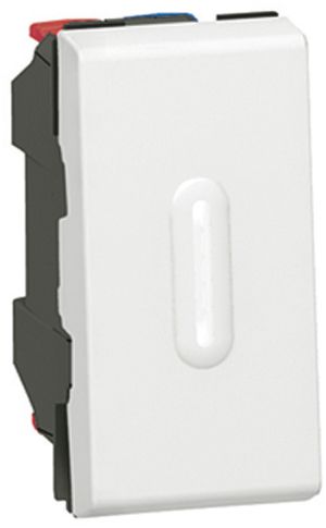 EB-Leuchtwipptaster MOS W/1L 6A weiss 1 Modul