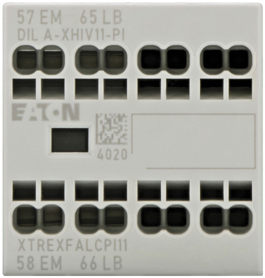 Hilfsschalter Eaton, 2P, Ith=16A, 1SF, 1ÖS Frontbefestigung, Push-in-Klemmen