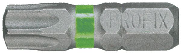 Bit Torx-Schraube PROFIX T50×25mm 1/4" Markierung grün