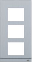 Abdeckrahmen Audio ABB-Welcome, für 1/3 (3 Module), Al gebürstet