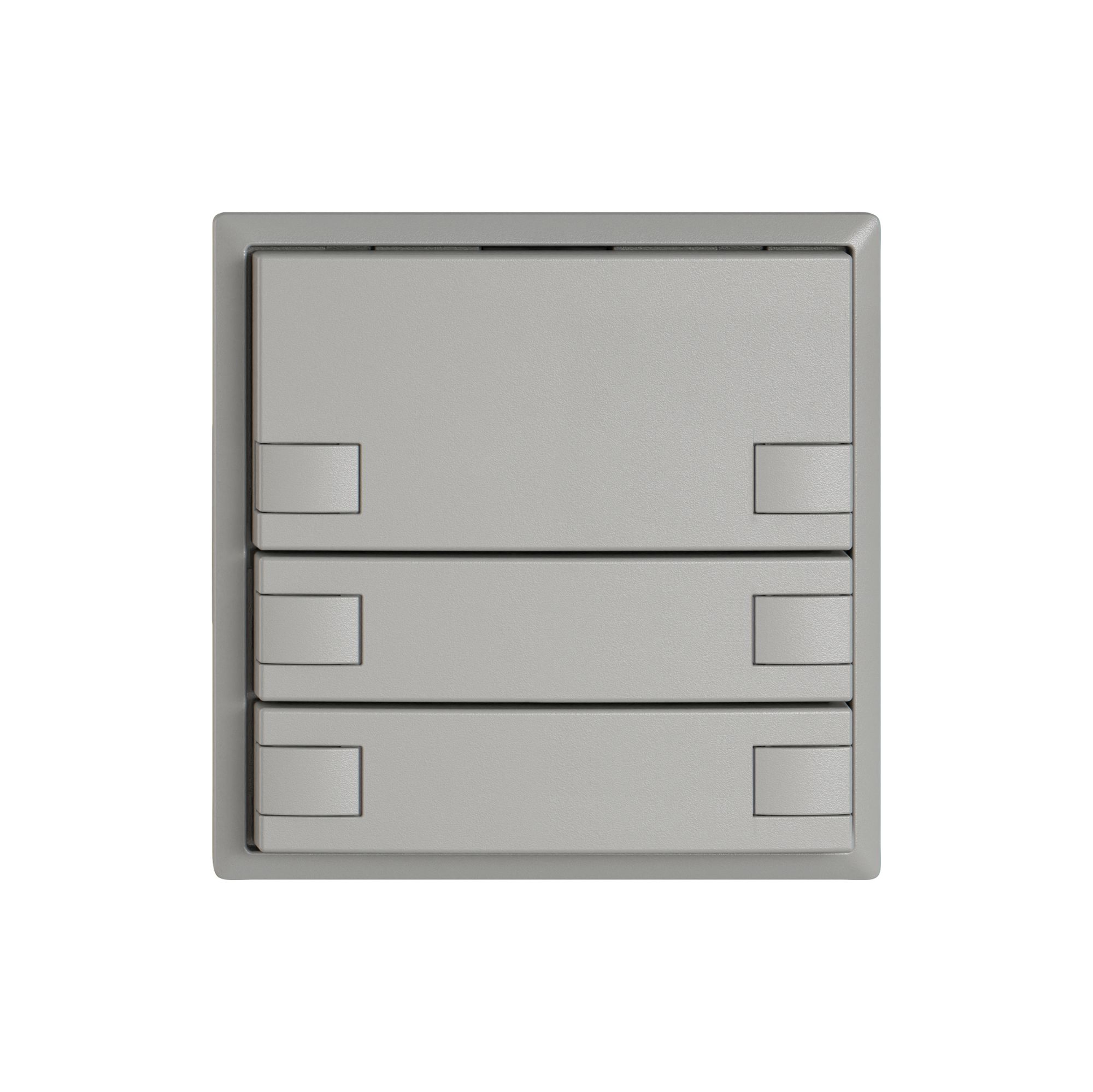 Poussoir universel EDIZIO.liv UNI SNAPFIX® s.LED 6× comm.1T grc