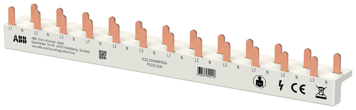 Kammschiene ABB FlexLine 3LN 10mm² 63A 214.1mm