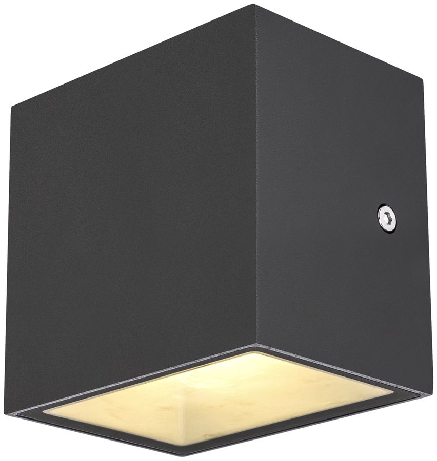 Applique LED SLV SITRA CUBE WL 10W 1120lm 3000K IP44 90°/90° anthracite