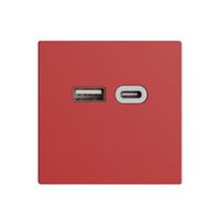 Steckdose USB 18W Typ A + Typ C Feller EDIZIOdue F 230V 3600mA berry