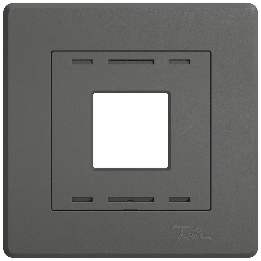 UP-Abdeckset EDIZIO.liv Wiser SNAPFIX® Thermostat dunkelgrau