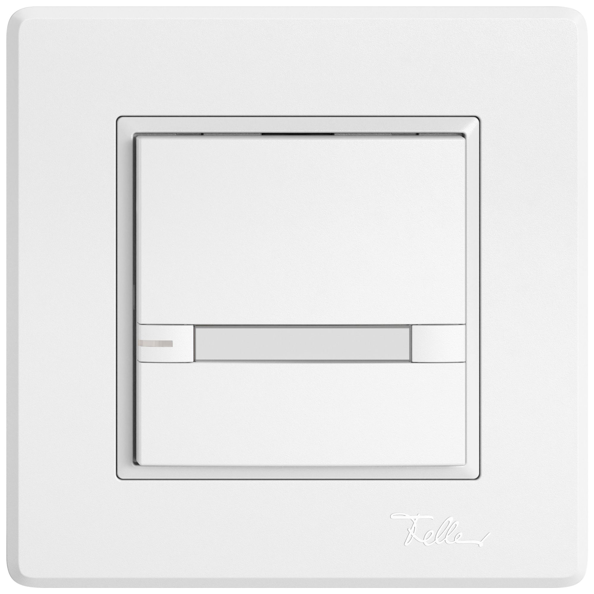 UP-KNX-Taster RGB EDIZIO.liv SNAPFIX® Temperaturfüh.RGB-LED Pap.1×T 2-Tbed.ws