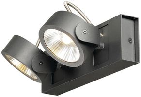 LED-Decken-/Wandleuchte SLV KALU 2, 34W 3000K dimmbar 60° IP20 schwarz