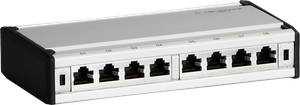 Patchbox Telesafe Mini 8×RJ45/s Kat.6 LSA 165×33×89mm Aluminium