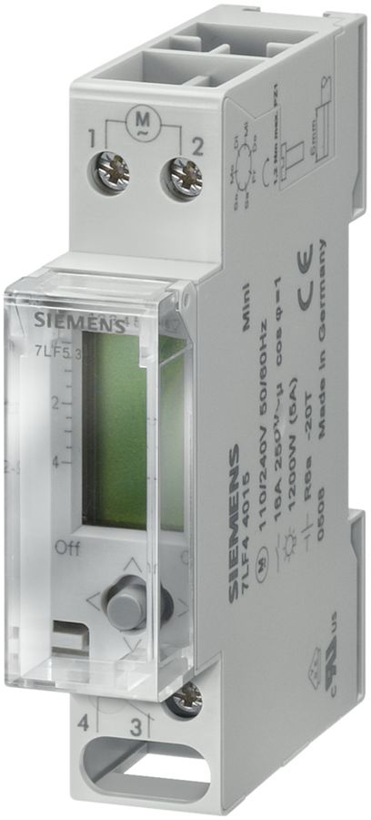 Timer settimanale AMD Siemens 7LF44015, 120…230VAC 1-canale 16A 1UM