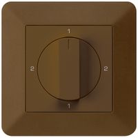 UP-Drehschalter kallysto.trend 3/1L braun mit Drehgriff