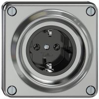 UP-Steckdose ELEMENT SNAPFIX® SCHUKO 16A 250V IP20 alu