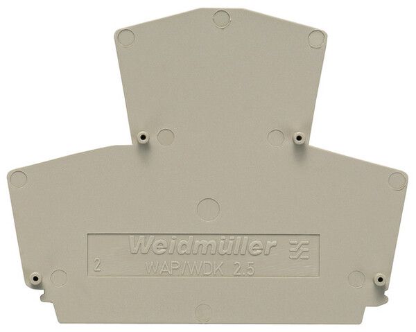 Abschlussplatte Weidmüller WAP WDK2.5/BLZ/M.ZA 45.4×5.08mm beige