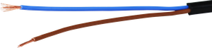 Kabel Td 2×0.75mm² LN schwarz Eca