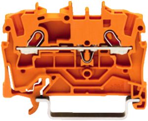 Borne de passage WAGO TopJob-S 1.5mm² 2L orange série 2001