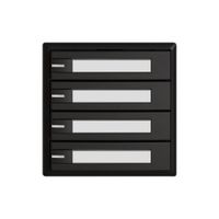 Universaltaster EDIZIO.liv UNI SNAPFIX® 12…48V m.LED blau 4× 1-Tbed.Pap.sz