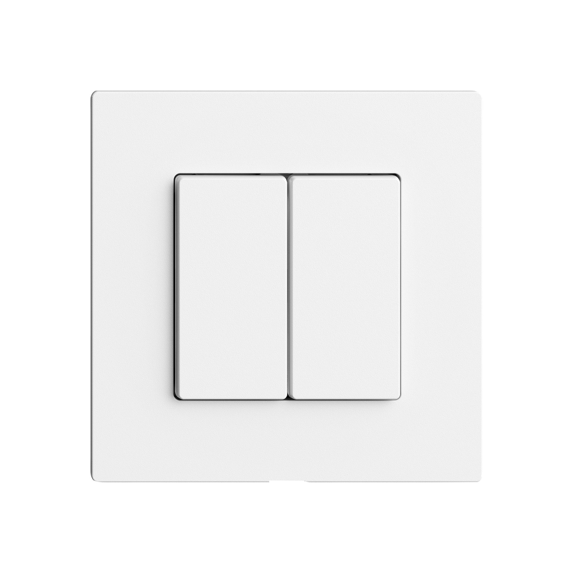 Bedienaufsatz zu Druckschalter EDIZIOdue Wiser 2K 2T ws