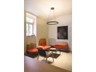 Lum.suspendu LED SLV ONE CUBE 80W 6000lm 930 DALI direct/indirect Ø805 noir